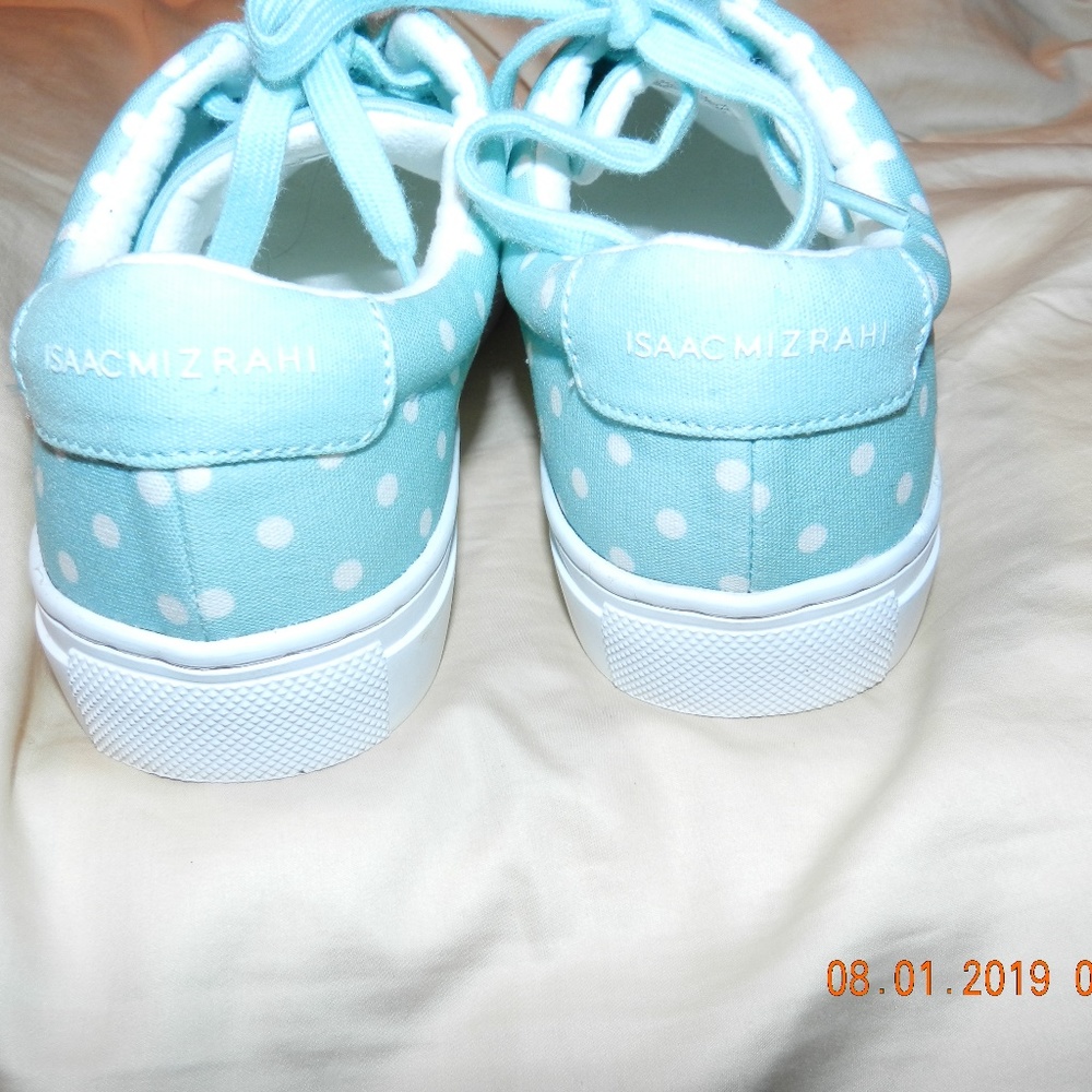 Women's Isaac Mizrahi Live Mint Green Lace Up Shoe - Picture 3 of 5